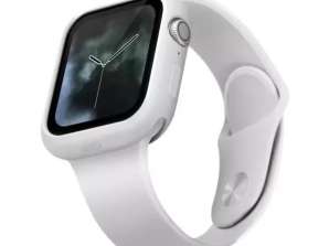 UNIQ Чехол Lino Apple Watch Series 4/5/6/SE 44мм. белый/голубиный белый