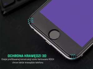 Vidrio templado FULL 3D ROCK iPhone 6/6S PLUS Negro