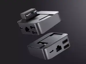Joyroom multifunksjonsstativ HUB USB Type C - USB 3.0 / RJ45 / HDMI