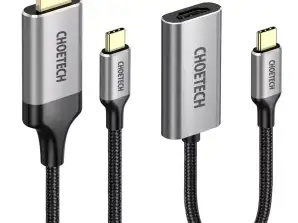 Choetech adapter kit HUB USB Type C to HDMI 2.0 (3840 x 2160 @ 6