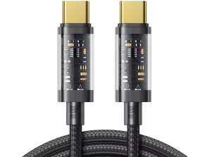 Joyroom kabel przewód USB Typ C   USB Typ C 100W 1 2m czarny  S CC100A