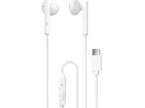 Dudao kabelová sluchátka USB typu C 1.2m bílá (X3B-W)