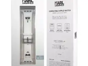 Pulseira de smartwatch Karl Lagerfeld KLAWMSLCKW para Apple Watch 38/40/41