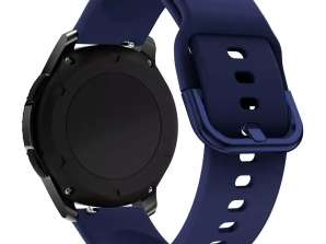 Silicone Strap TYS opaska do smartwatcha zegarka uniwersalna 20mm ciem