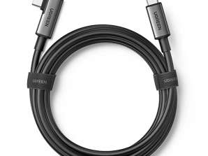 Ugreen USB Type C - USB Type-C ъглов кабел за 60W / предаване