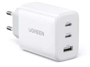 Ugreen бързо зарядно за стена 2x USB Type-C / USB 65W PD3.0, QC3.0/4