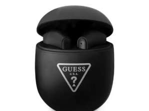 Guess Bluetooth sluchátka GUTWST82TRK TWS + dokovací stanice černá / bla