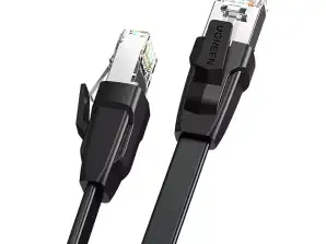 Καλώδιο UGREEN LAN Ethernet Cat.8 U/FTP flat 1m μαύρο (NW134)