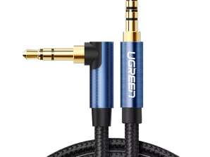 UGREEN AUX 2 x mini jack 3,5 mm 1,5 m blauwe kabel (AV112)