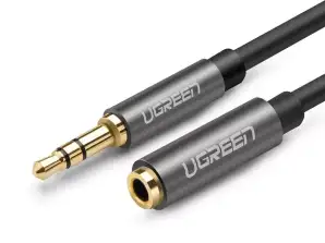 UGREEN-Kabel AUX-Verlängerungskabel 3,5 mm Klinkenstecker 3m silber (1059