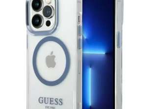 Case Guess GUHMP14XHTRMB iPhone 14 Pro Max 6,7 « bleu / bleu dur ca