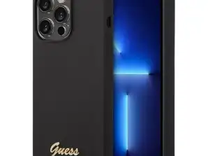 Case Guess GUHCP14XSLSMK iPhone 14 Pro Max 6,7 colio juodas / juodas kietas dėklas