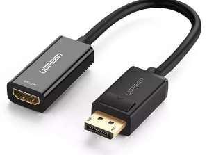 Adaptador UGREEN: cabo de cabo de DisplayPort (macho) para HDMI (fêmea