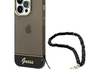 Case Guess GUHCP14XHGCOHK, skirtas Apple iPhone 14 Pro Max 6,7 colio juoda / planšetinis kompiuteris