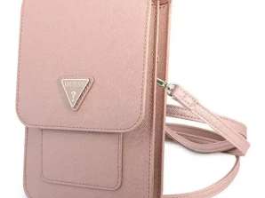 Guess GUWBSATMPI handbag pink/pink Saffiano Triangle
