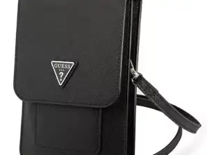 Guess Handbag GUWBSATMBK black/black Saffiano Triangle