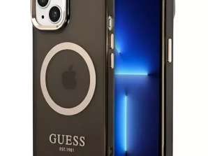 Case Guess GUHMP14SHTCMK pour Apple iPhone 14 6,1 « noir / noir hard cas