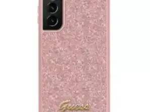 Case Guess GUHCS23LHGGSHP pro Samsung Galaxy S23 Ultra S918 růžová / růžová