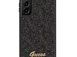 Case Guess GUHCS23SHGGSHK za Samsung Galaxy S23 S911 črno/črno trdo