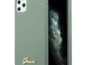 Case Guess GUHCN65LSLMGKA voor Apple iPhone 11 Pro Max kaki hard case S