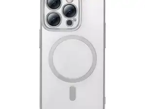 Baseus Glitter Magnetic Case Kit voor iPhone 14 Pro Max (zilver) + s