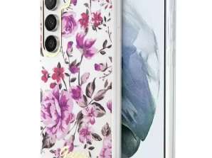 Case Guess GUHCS23SHCFWST pour Samsung Galaxy S23 S911 blanc dur / blanc dur