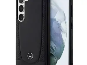 Mercedes futrālis Samsung Galaxy S23 HardCase ādas pilsētas melns