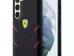 Ferrari futrālis Samsung Galaxy S23 HardCase Hot Stamp Lines melns