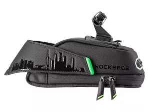 Bolsa de bicicleta alforja portabicicletas Rockbros C27 talla S Negro