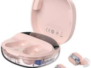 Baseus Encok WM01 Plus draadloze hoofdtelefoon (roze)