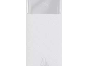 Блок питания Baseus Bipow 10000mAh, 2xUSB, USB-C, 20 Вт (белый)