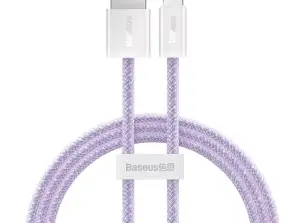 USB-kaapeli Lightning Baseus Dynamicille, 2.4A, 1m (violetti)