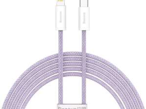 USB-C – Lightning Baseus dinamikus sorozatú kábel, 20 W, 2 m (lila)