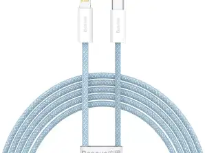 USB-C į Lightning Baseus dinaminės serijos kabelis, 20W, 2m (mėlynas)