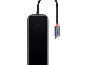 Jaotur 7in1 Baseus AcmeJoy seeria USB-C kuni 2xUSB 3.0 + HDMI + USB 2.0 + U