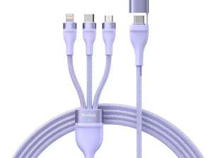 Baseus Flash Series 2, USB-C + micro USB + Lightning-kabel, 10