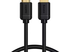 HDMI till HDMI-kabel Baseus High Definition 0,5 m (svart)
