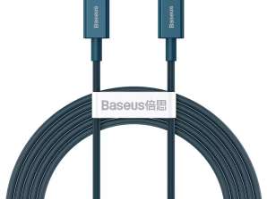 Кабель USB-C для молнии серии Baseus Superior, 20 Вт, PD, 2 м (синий)