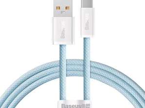 USB į USB-C kabelis Baseus Dynamic Series, 100W, 1m (mėlyna)