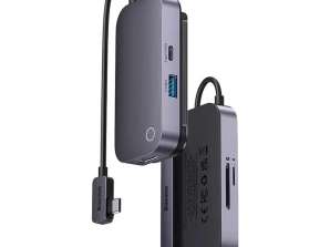6in1 Baseus PadJoy seeria USB-C kuni USB 3.0 + HDMI + USB-C PD + jac