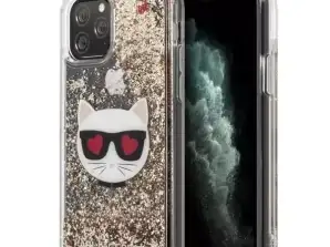 Karl Lagerfeld Housse KLHCN58LCGLGO pour iPhone 11 Pro étui rigide Glitter Ch