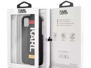 iPhone 11 Pro 5,8 inç sabit kılıf için Karl Lagerfeld Kılıf KLHCN58HDAWBK