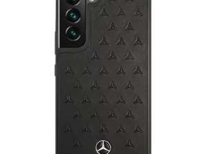 Mercedes MEHCS22SPSQBK puzdro pre Samsung Galaxy S22 S901 pevné puzdro Leathe