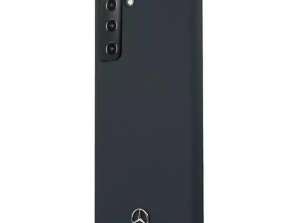 Калъф Mercedes MEHCS21SSILNA за Samsung Galaxy S21 G991 твърд калъф Silico