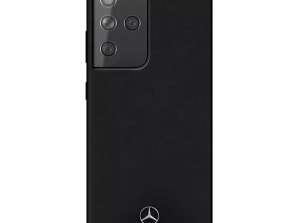 Funda Mercedes MEHCS21LSILBK para Samsung Galaxy S21 Ultra G998 funda rígida