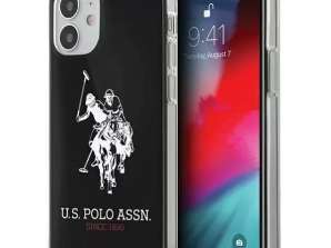 Telefono dėklas US Polo Shiny Big Logo iPhone 12 mini 5,4 colio juodas / stalviršis