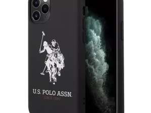 US Polo Silicone Collection iPhone 11 Pro negru / negru