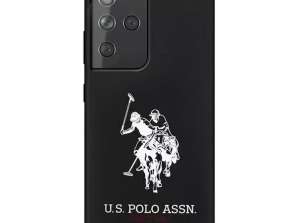 US Polo силиконов калъф за телефон лого за Samsung Galaxy S21 Ultra чар