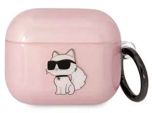 Karl Lagerfeld Protective Headphone Case for Airpods 3 cover pink/pi