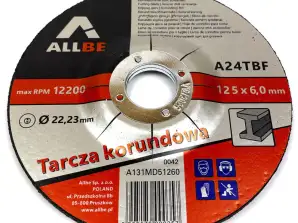 Metal grinding disc 125x6.0mm, 22,23mm, corundum